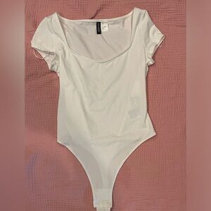 Divided White Bodysuit